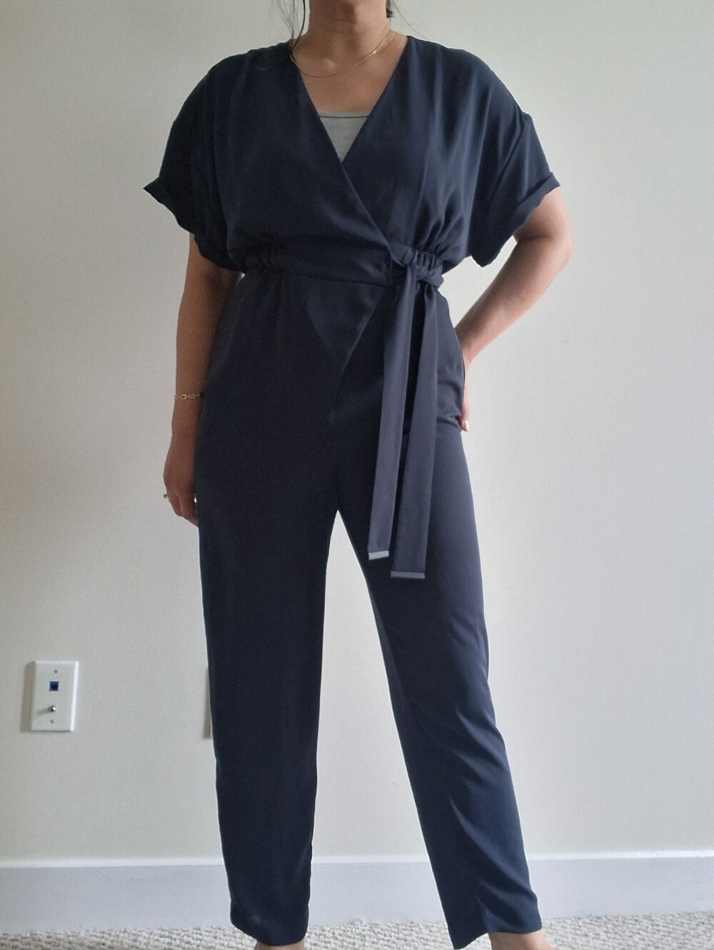 Authentic Kenzo Paris Navy Blue Jumpsuit Size 42 Fits Like US Medium VGUC